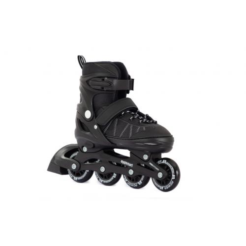 Aventuri Verstelbare Inline Skates Semi softboot Zwart maat 30 33 (S)