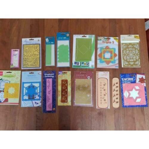 Diverse embossing prik mallen / stencils