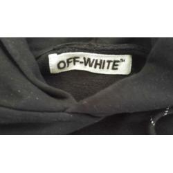 Off White Waves Hoodie M/L Zwart
