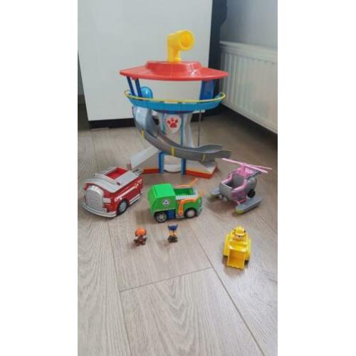Veel paw patrol speelgoed uitkijktoren voertuigen poppetjes