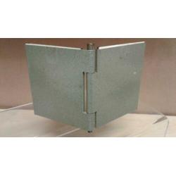 Curiosa | Spiegel in metalen houder | Laboratorium | Vintage