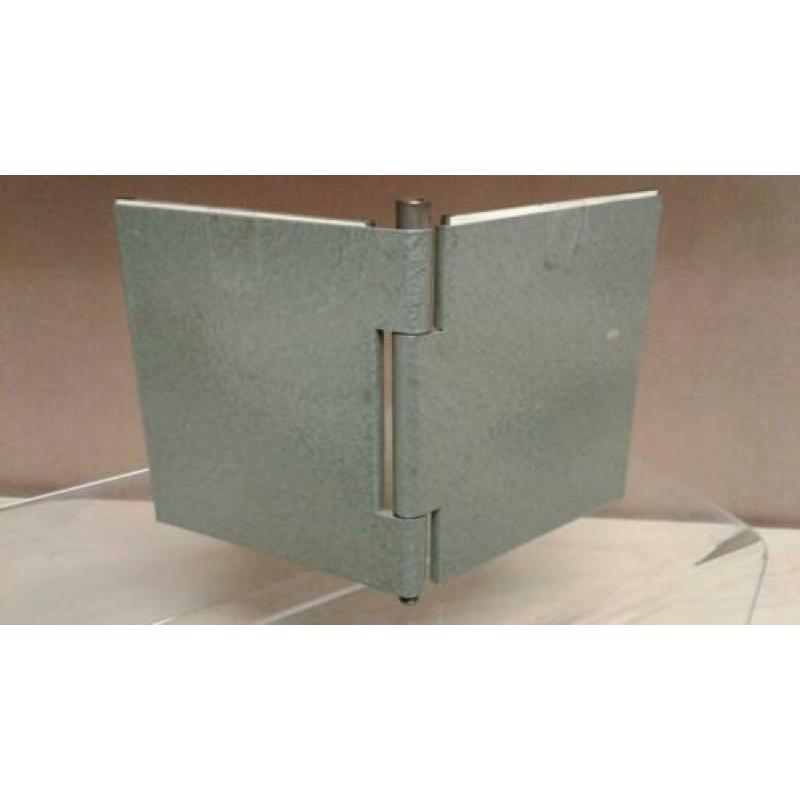 Curiosa | Spiegel in metalen houder | Laboratorium | Vintage