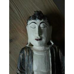 Houten boeddha 24'5 x 17 voor € 5
