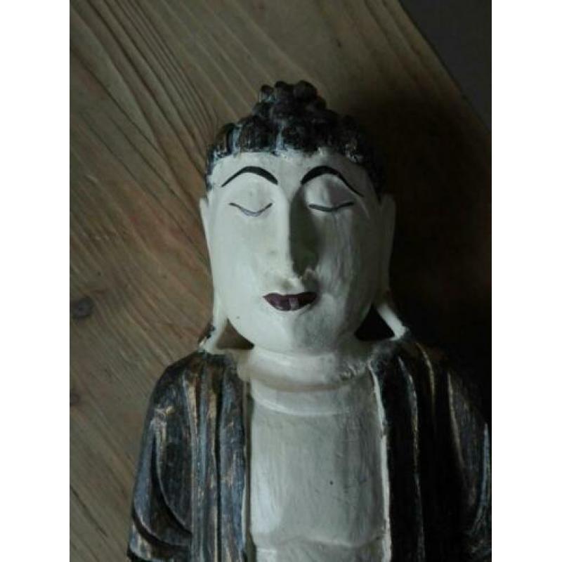 Houten boeddha 24'5 x 17 voor € 5