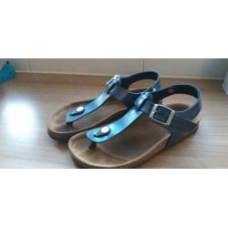 kipling sandalen meisje maat 34 metallic blauw