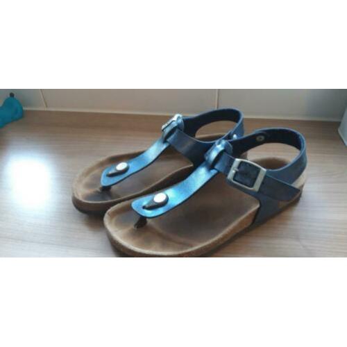 kipling sandalen meisje maat 34 metallic blauw
