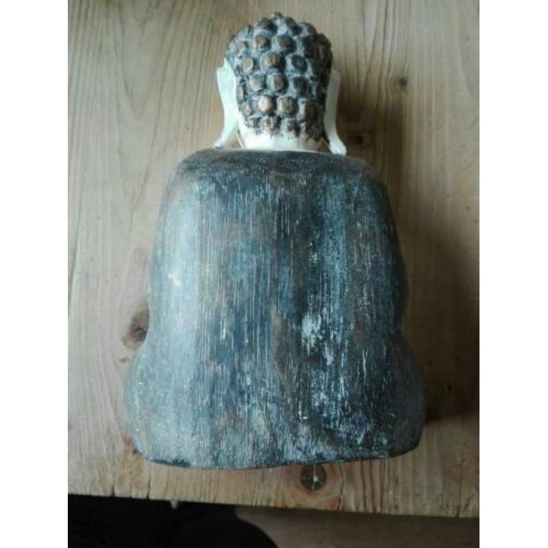 Houten boeddha 24'5 x 17 voor € 5