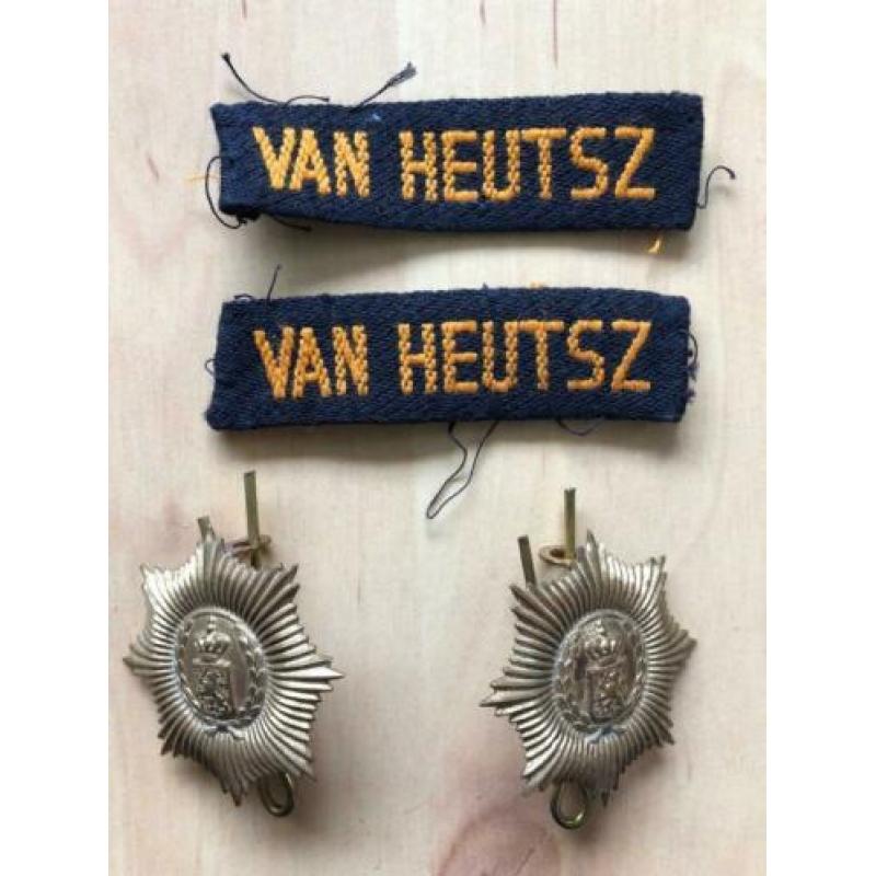 mooie set KL emblemen Van Heutz uit de KNIL periode
