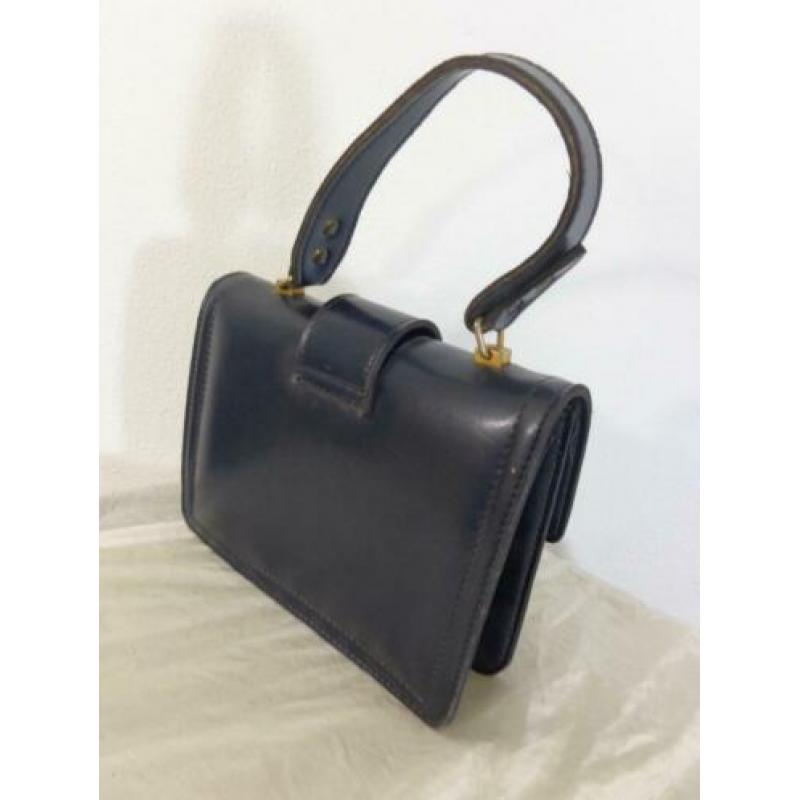 Klein blauw vintage tasje.... nr PP139
