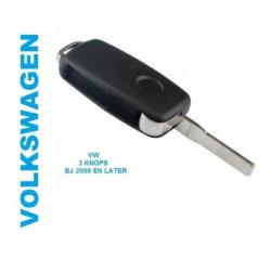 VW sleutel Caddy Jetta Golf Polo Passat Tiguan Touareg Up