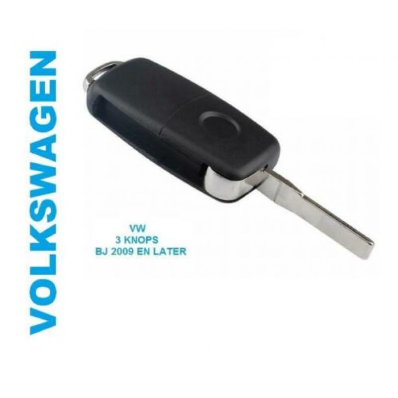 VW sleutel Caddy Jetta Golf Polo Passat Tiguan Touareg Up