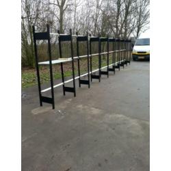 2 x stelling 40 .80 cm diep 9 meter lang