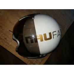 Fashion helm maat m wit met vizier