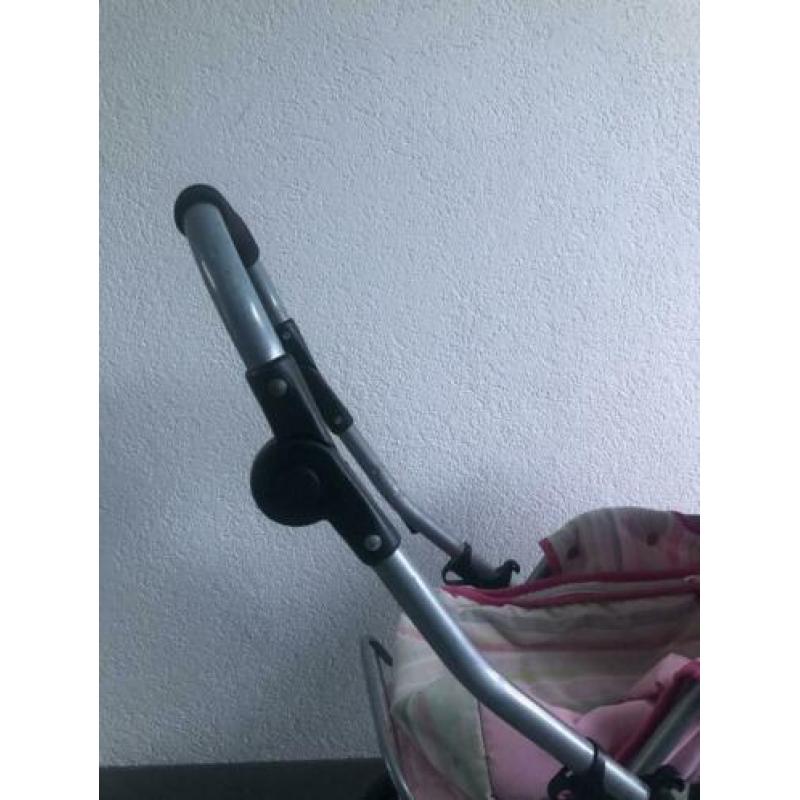 Poppenwagen buggy/kinderwagen roze