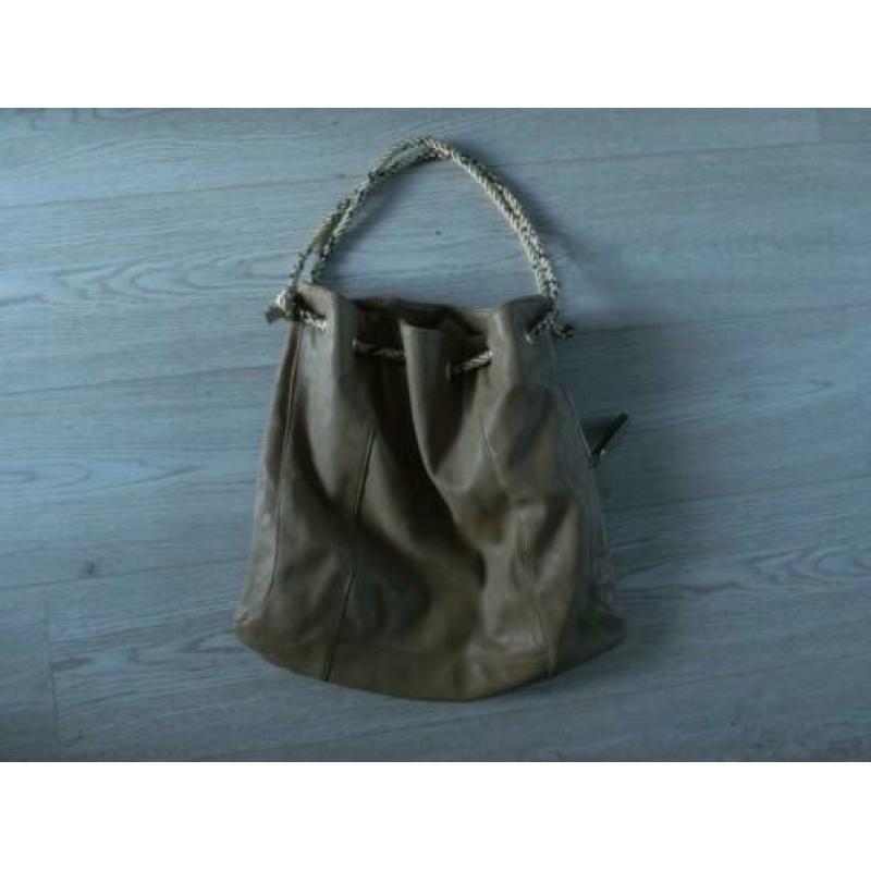 Leuke beige damestas met bijpassende beurs voor 7,50