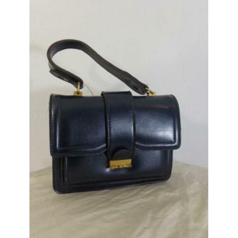 Klein blauw vintage tasje.... nr PP139