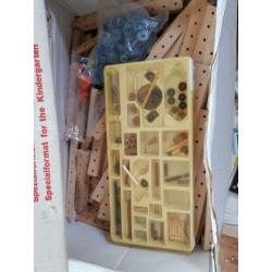 Matador houten constructie speelgoed grote verzameling!