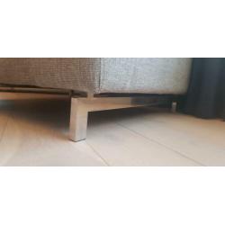 Loveseat, grijs gemeleerd