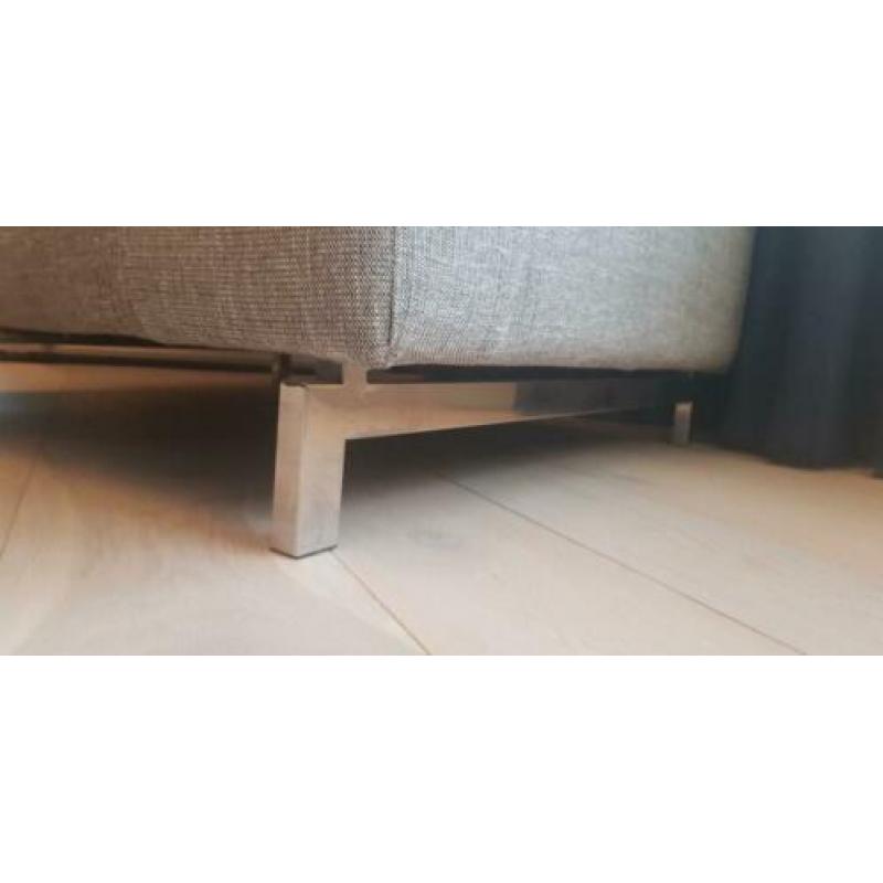 Loveseat, grijs gemeleerd