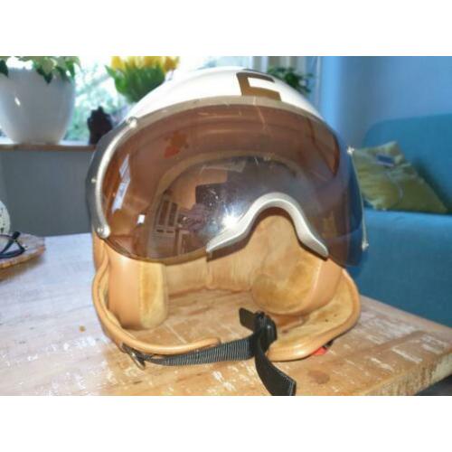 Fashion helm maat m wit met vizier