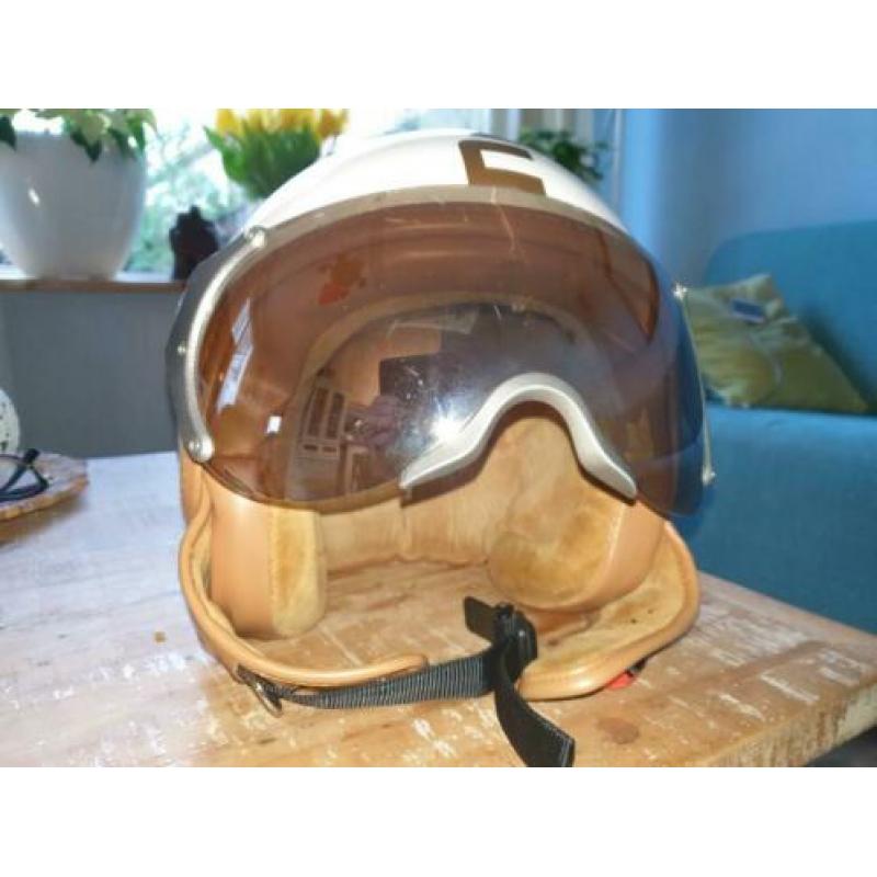 Fashion helm maat m wit met vizier