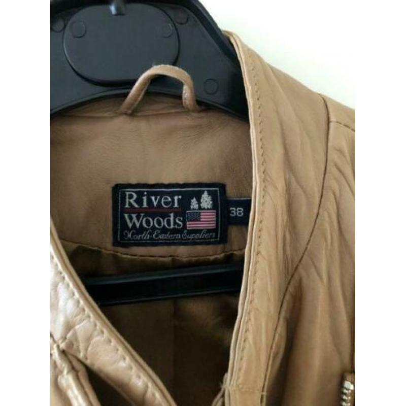 Riverwoods echte leren jas