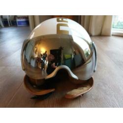 Fashion helm maat m wit met vizier
