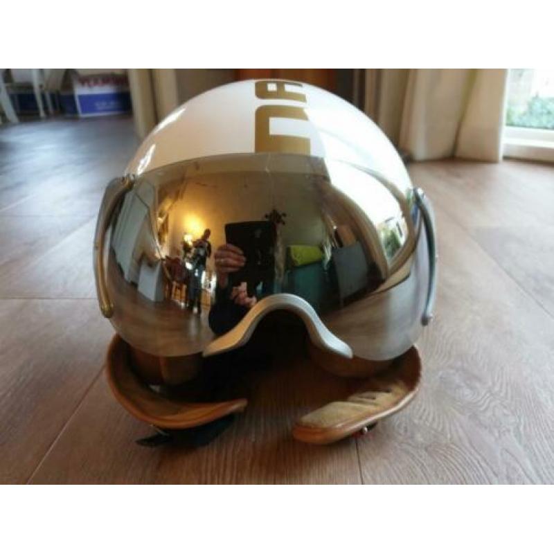 Fashion helm maat m wit met vizier