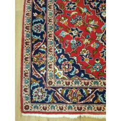 Vintage handgeknoopt perzisch tapijt Kashan 151x100