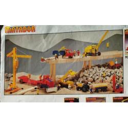 Matador houten constructie speelgoed grote verzameling!