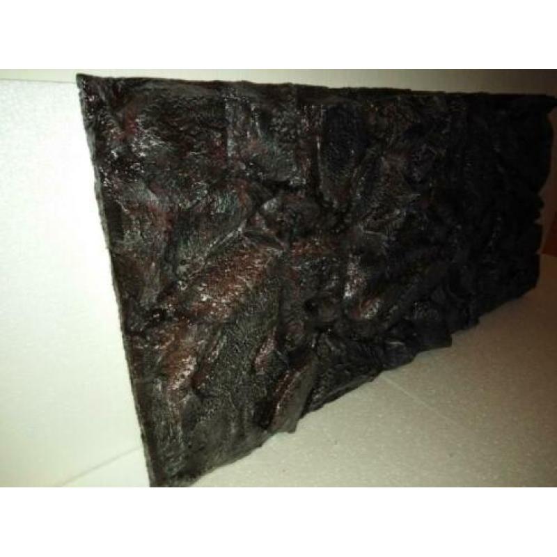 3D Achterwand 106x50cm Rock/Red