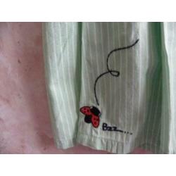 Goedkope groen wit katoenen zomer rok 10 FEET maat 36/38