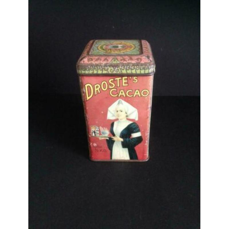 DROSTE 's CACAO netto ½ K.G. For Eng & Colonies Blik nr 4