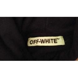 Off White Waves Hoodie M/L Zwart