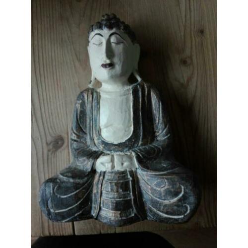 Houten boeddha 24'5 x 17 voor € 5