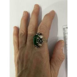 Mooi gedetailleerde Eilatsteen zilveren ring