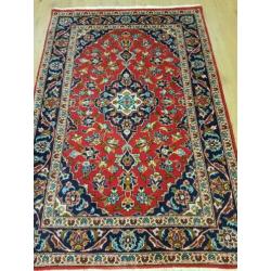 Vintage handgeknoopt perzisch tapijt Kashan 151x100