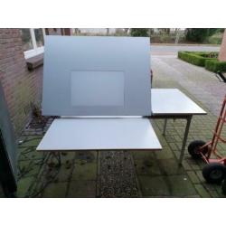 Tekentafel met lichtbak atelier kunst dia's negatieven