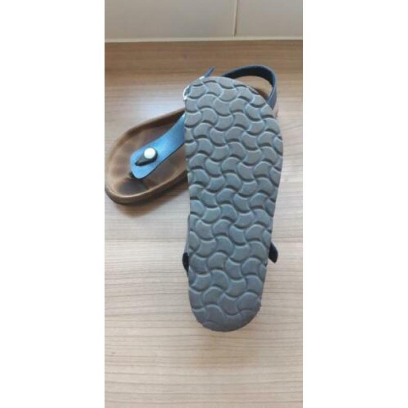 kipling sandalen meisje maat 34 metallic blauw