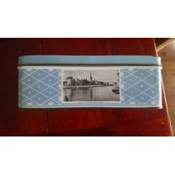 Souvenir blikje Weesp, foto's jaren 50/60 brocante stast