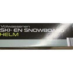 Ski en snowboard helm nieuw wit volwassen
