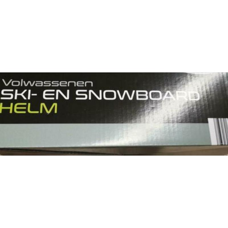 Ski en snowboard helm nieuw wit volwassen