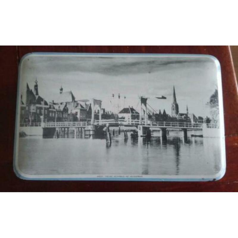 Souvenir blikje Weesp, foto's jaren 50/60 brocante stast
