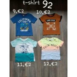T-shirts 92 ??Jongen?? 12stuks