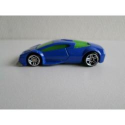 Happy Meal 2007 Auto blauw Hot Wheels (zonder ovp)