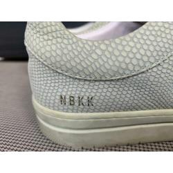 Nubikk lichtgroene sneakers 38 gympen slang leer