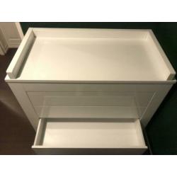 Kidsmill Alaska Commode + Wandplank - Wit Hoogglans