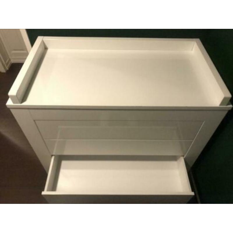 Kidsmill Alaska Commode + Wandplank - Wit Hoogglans