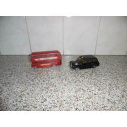 Londense Bus + Taxi (Budgie Toys) Jaren 60