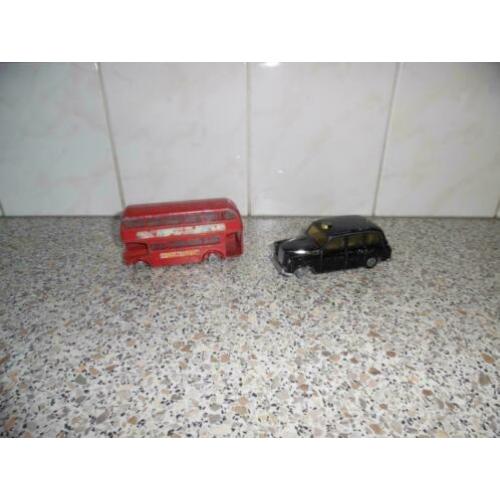 Londense Bus + Taxi (Budgie Toys) Jaren 60